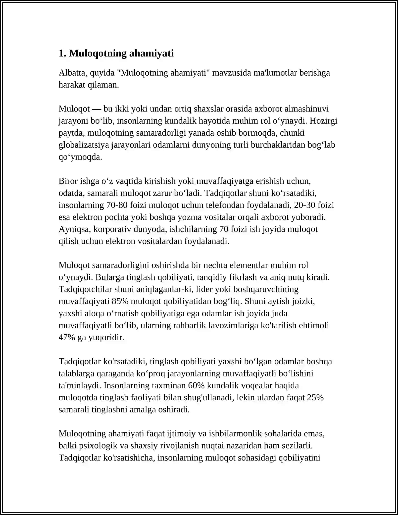 MULOQOT HAQIDA TUSHUNCHA 3