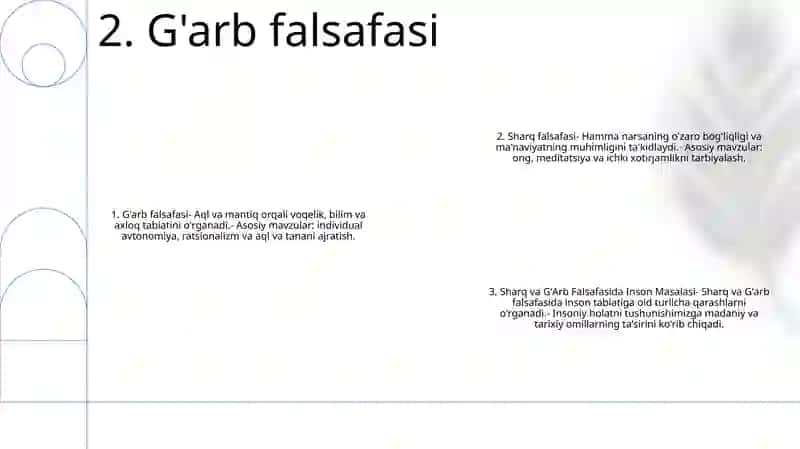 Sharq Va GʻArb Falsafasida Inson Masalasi 3