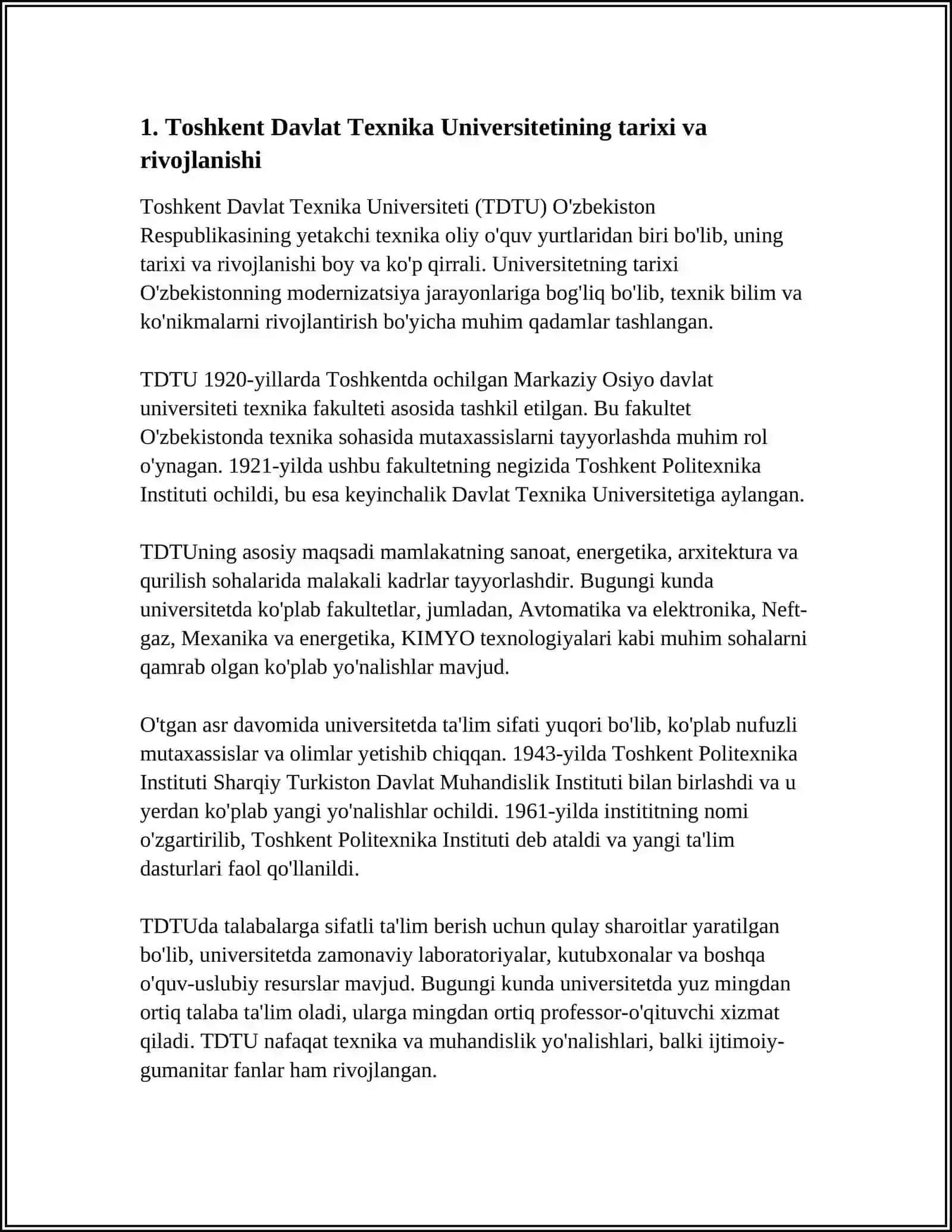 Toshkent Davlat Texnika Universiteti 3