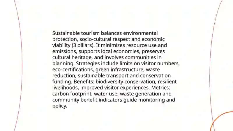 Sustainable tourism 3