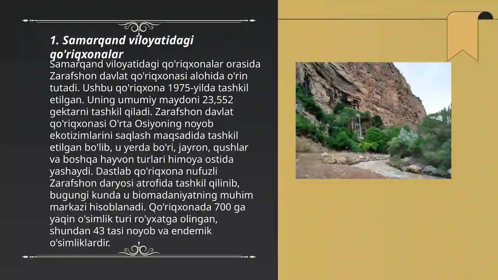 Samarqand viloyatining ekologik hududlari 3