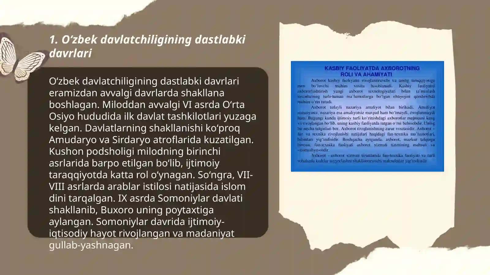 Oʻzbek davlatchiligining shakllanishi va taraqqiyot bosqichlari 3