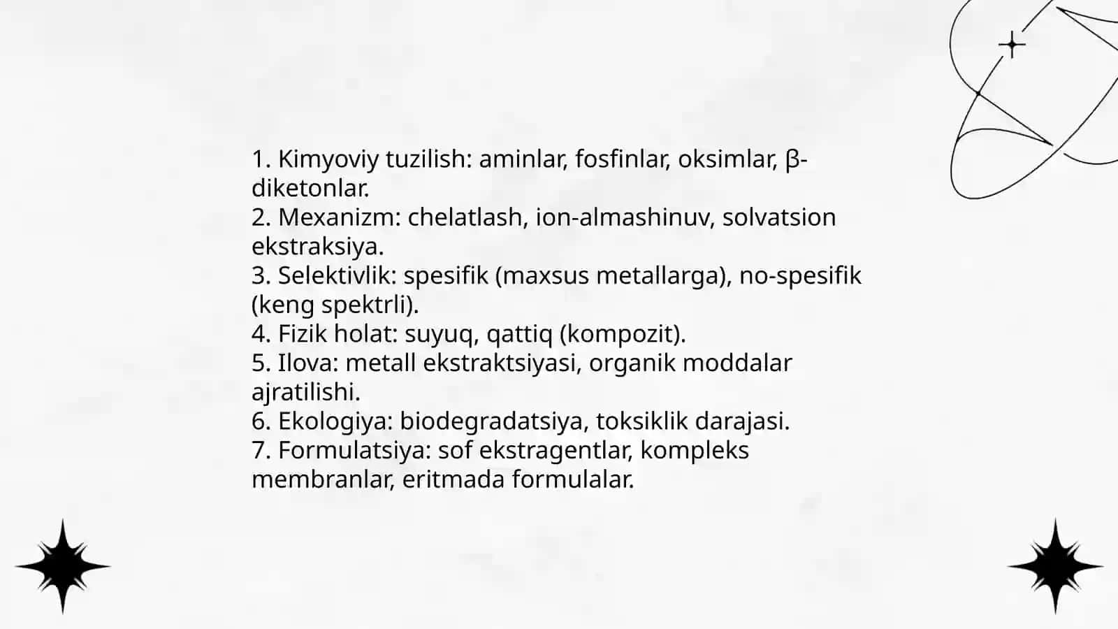 Ekstragentlar tanlashning ilmiy asoslari 3