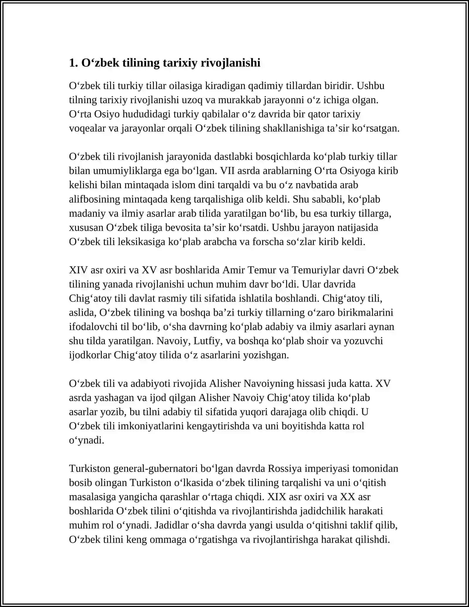 Oʻzbek tilshunosligi va uning rivojlanish yoʻllari 3