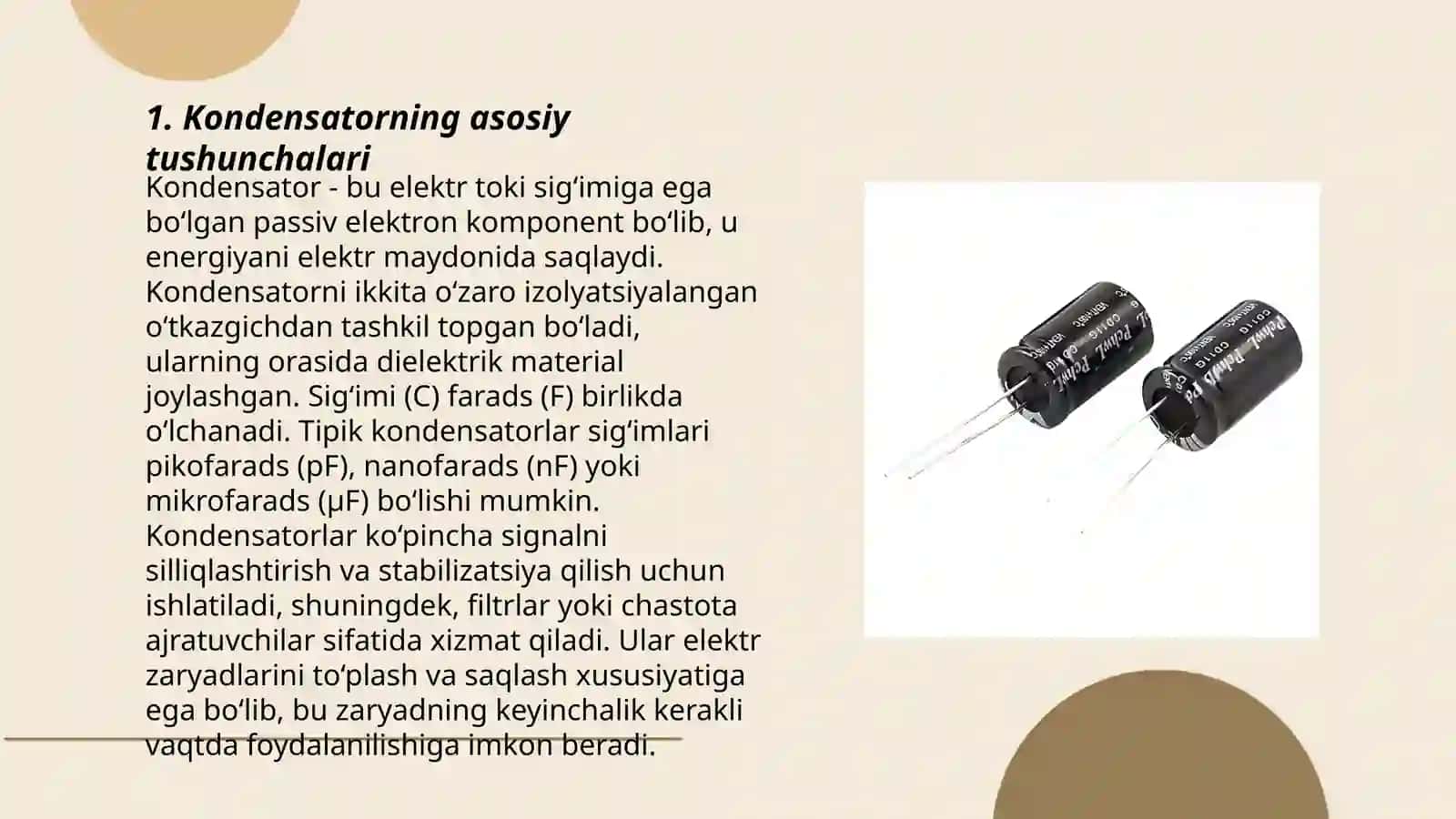 Kondensatorlar 3