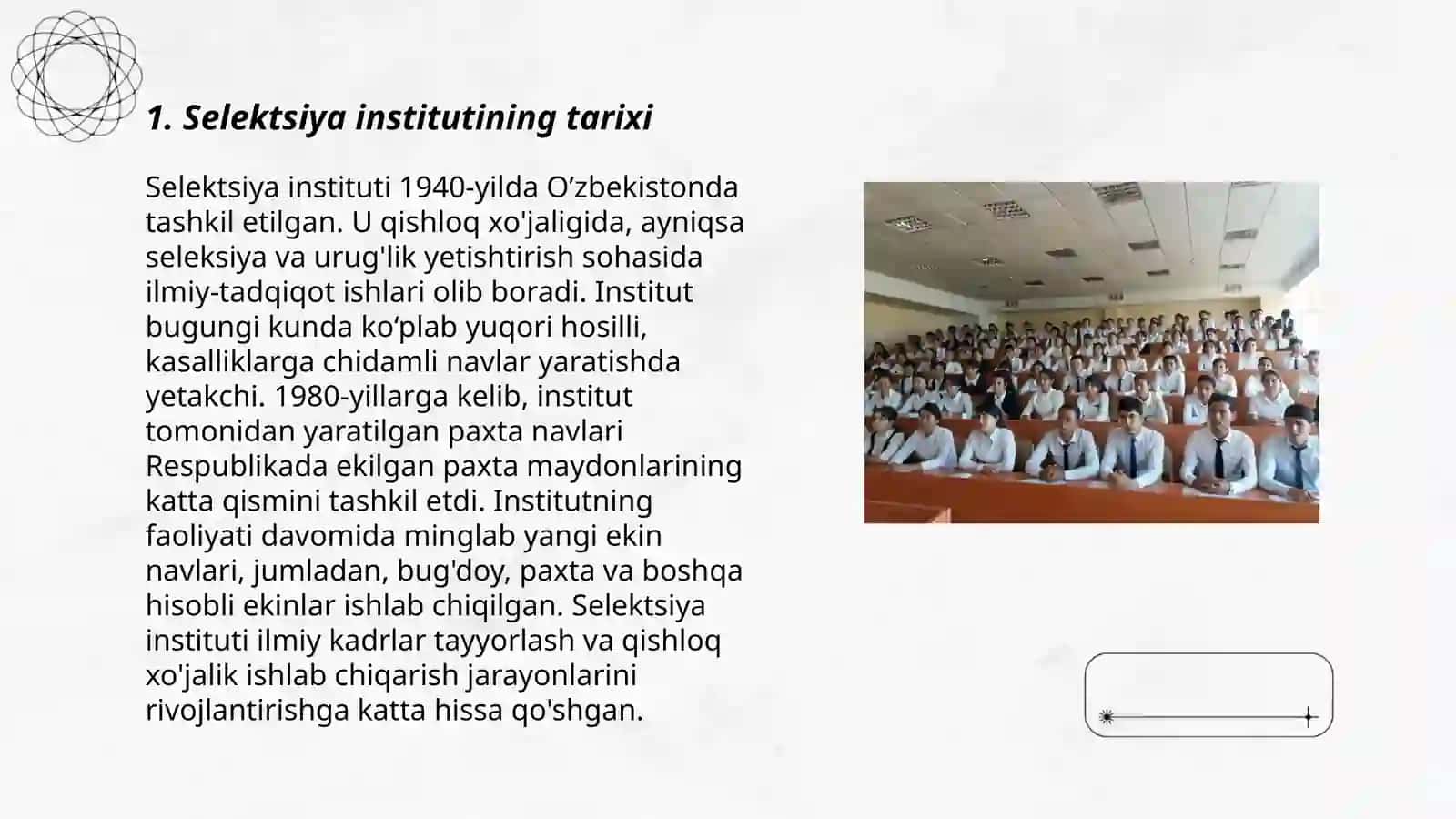Seleksiya Instituti Ish Faoliyati 3