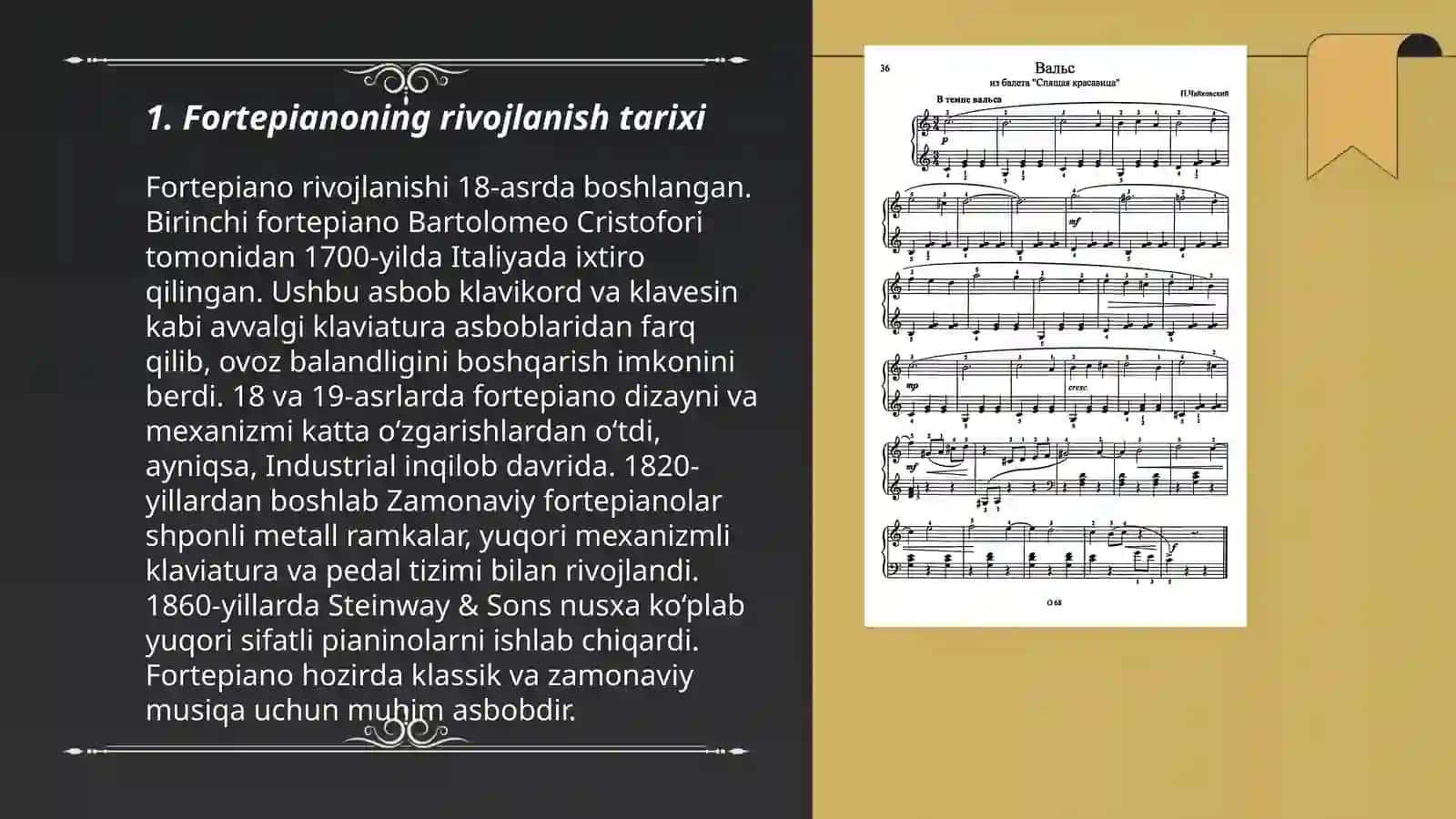 Fortepianoning rivojlanish tarixi 3