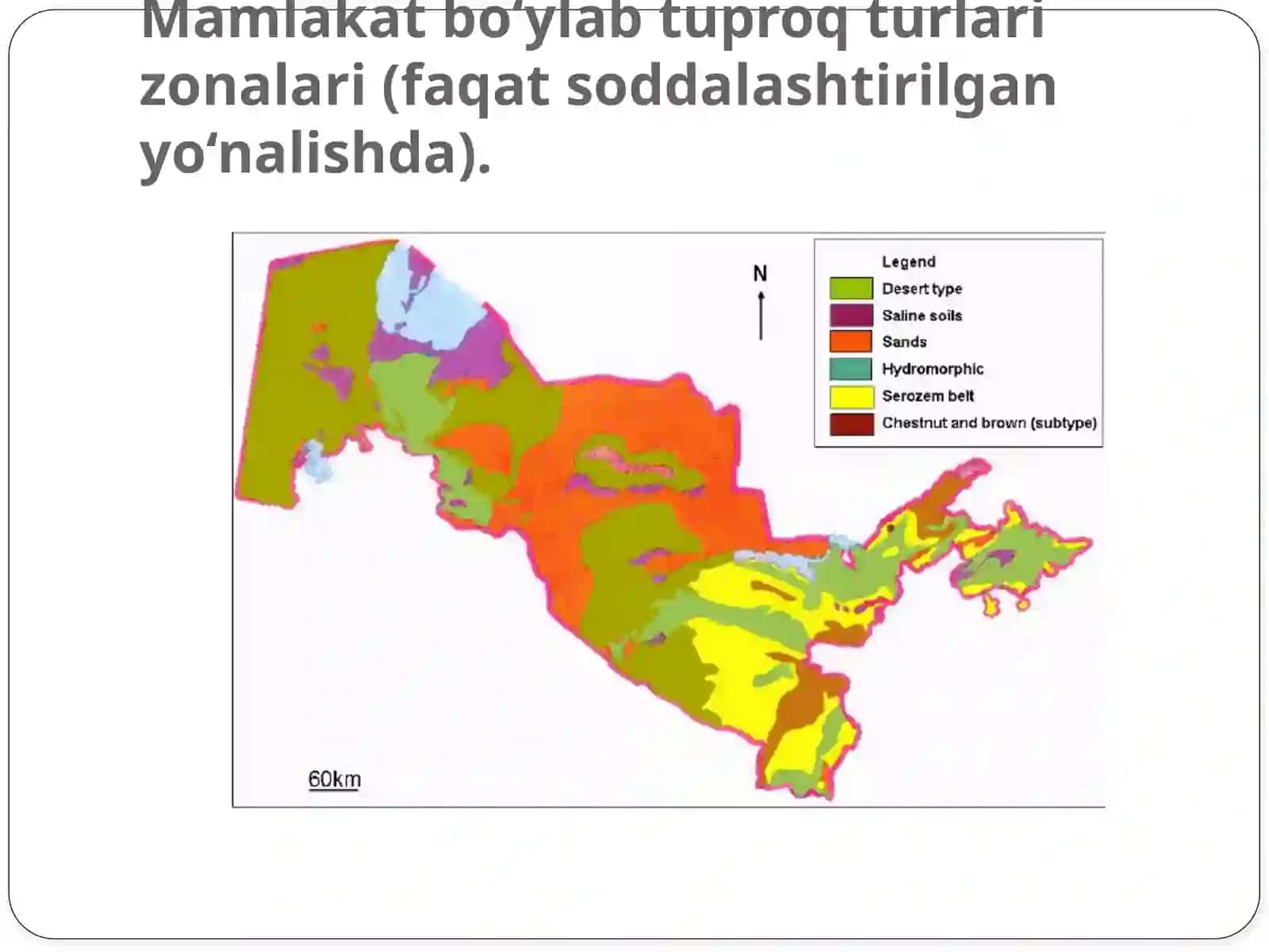 O‘zbekiston Respublikasi landshaftlari, tuproqlarining mintaqaviy tarqalishi va klassifikatsiyasi 3