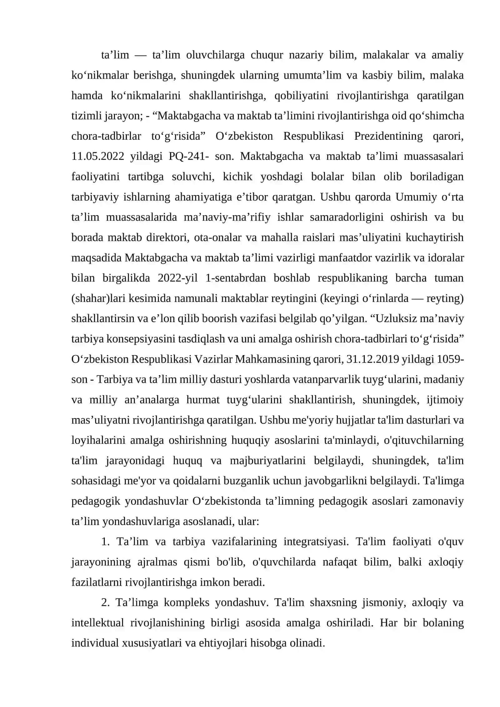 DXShning dolzarbligi va huquqiy asoslari 3