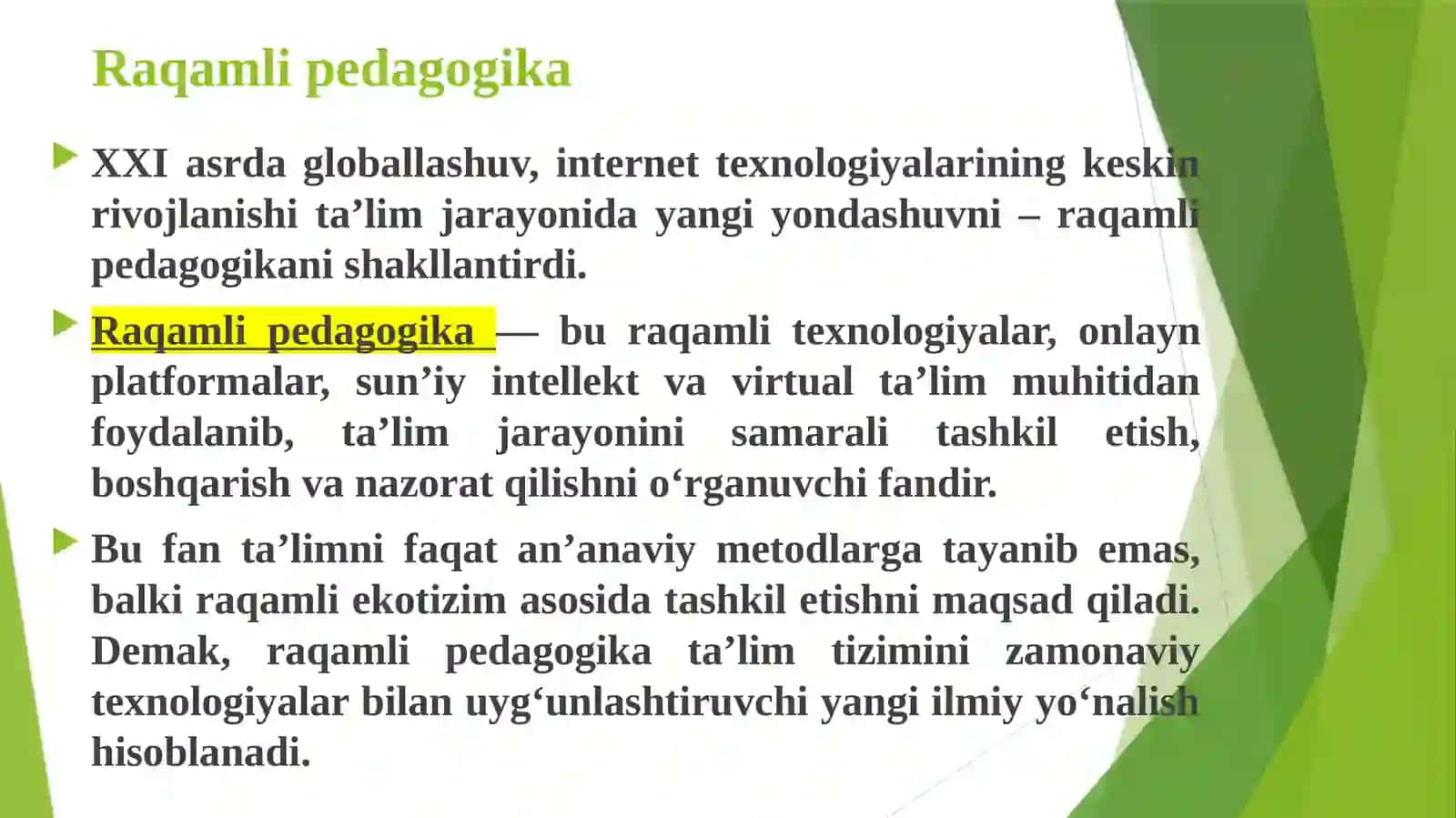 RAQAMLI PEDAGOGIKA FAN SIFATIDA 3