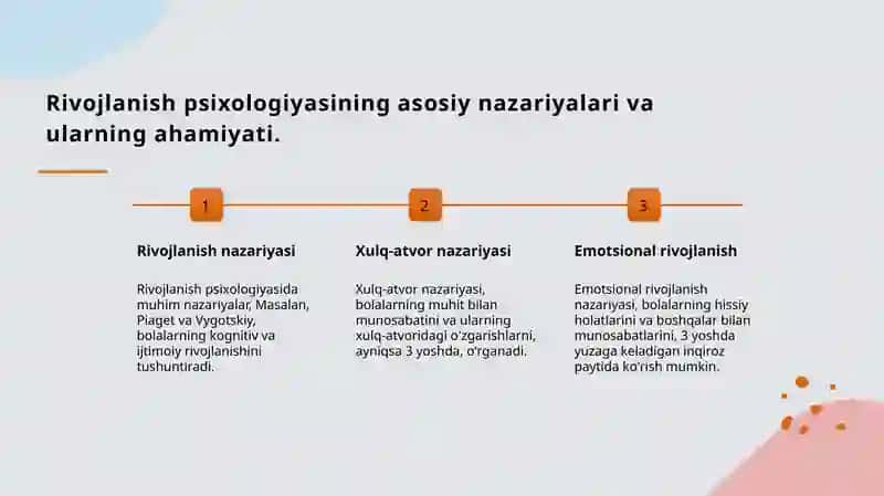 Ilk bolalik davri va 3 yosh inqirozi. 3
