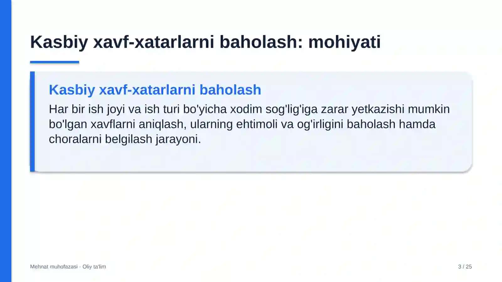 xalqaro tashkilotlarda kasbiy xavf xatarlarni baholash 4276 3