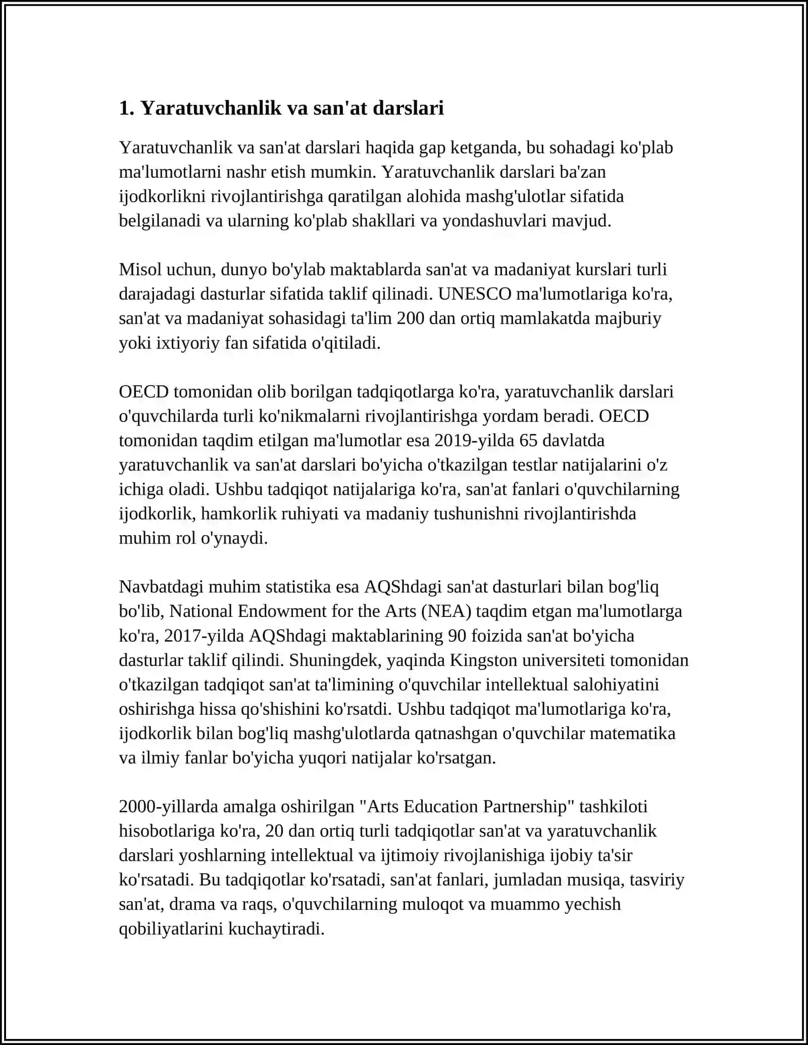 BOSHLANGʻICH SINFLARDA QIZIQARLI DARSLAR 3