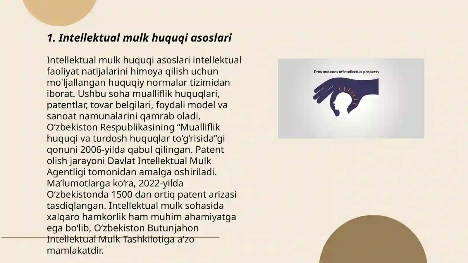 Intellektual mulk huquqi asoslari 3