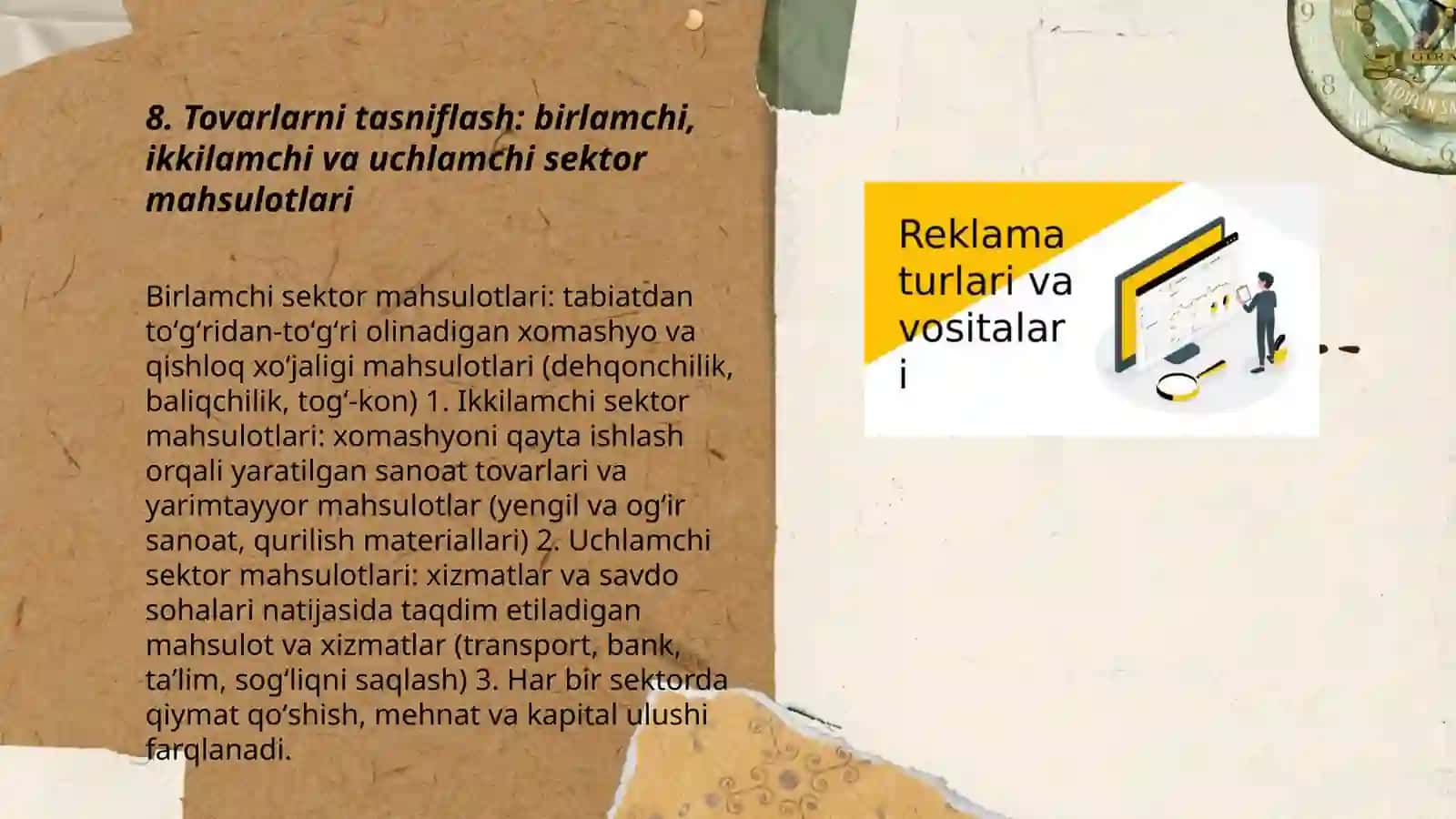 Tovarlarni tasniflash 3