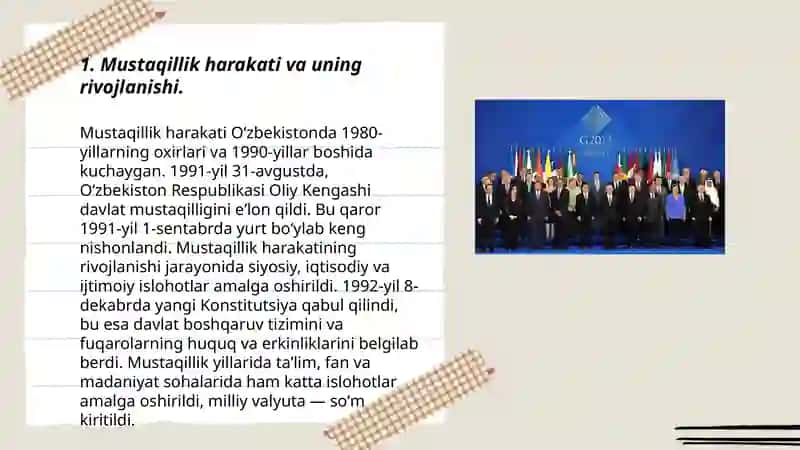 Mustaqillik harakati va uning rivojlanishi 3