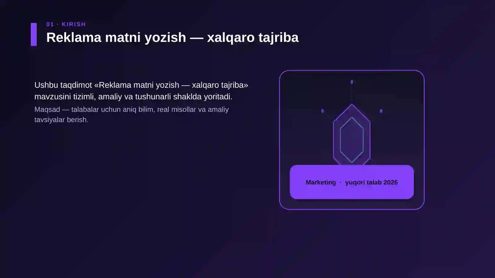 Reklama matni yozish — xalqaro tajriba 3