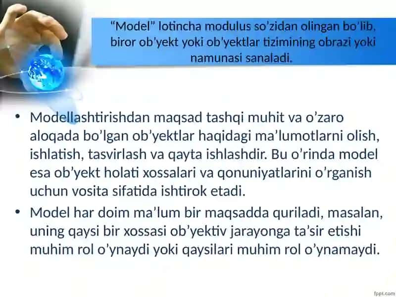 Biznes jarayonlarini modellashtirish va prognorzash 3