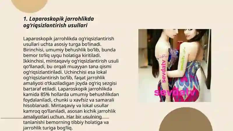 Laparoskopik jarrohlikda og‘riqsizlantirish usullari 3