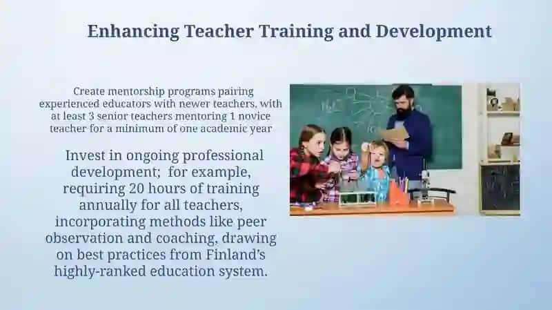 Enhancing Teacher Training and Development 3