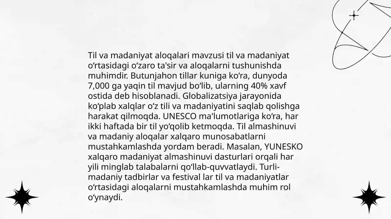 Til va madaniyat aloqalari 3