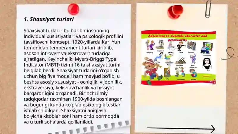 Shaxsiyat turlari 3