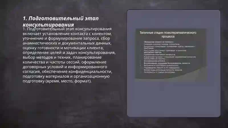 Этапы консультирования 3