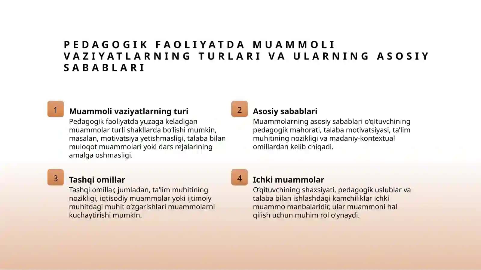 Pedagogik faoliyatda muammoli vaziyatlar 3