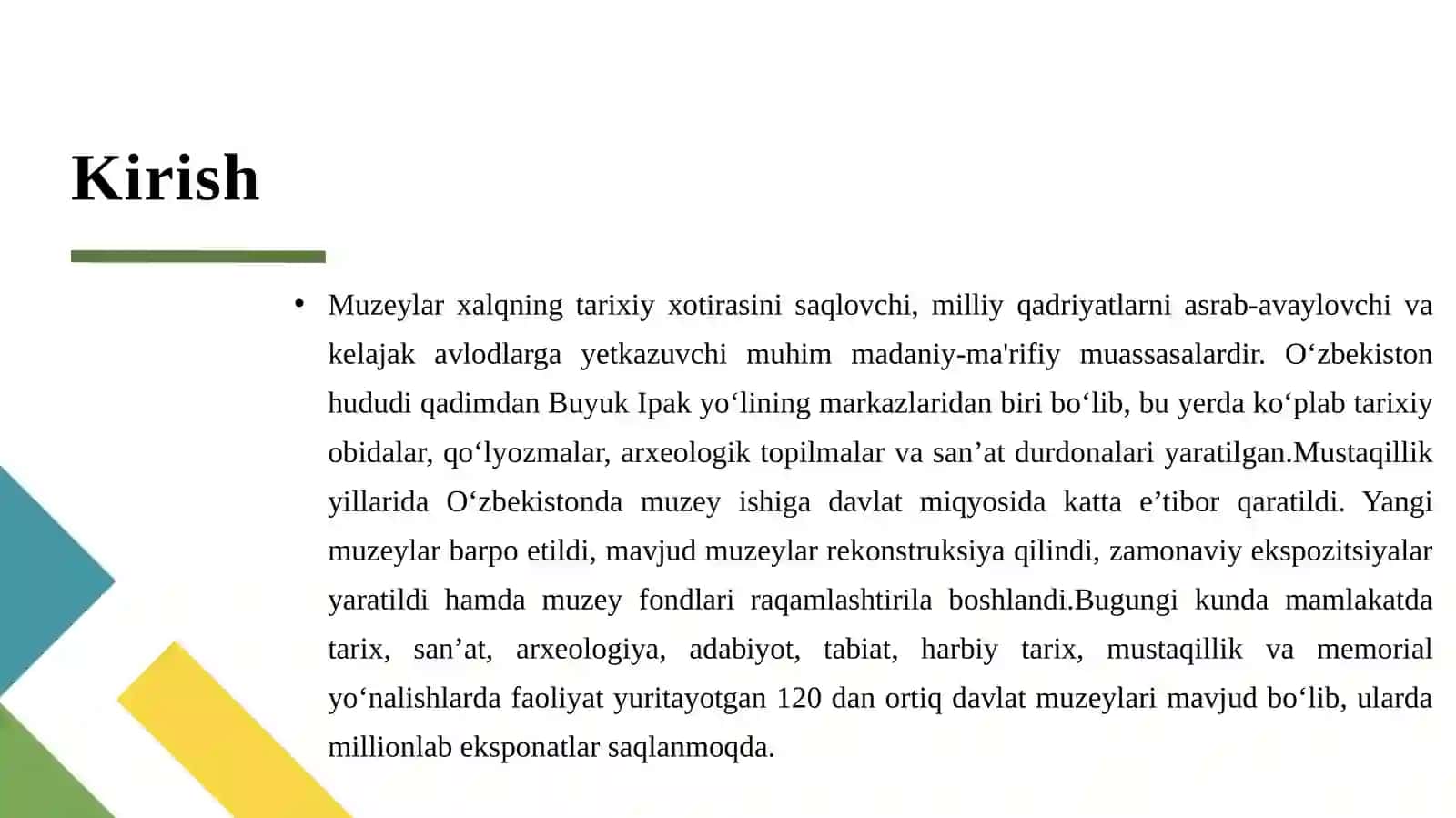 Oʻzbekiston muzeylari 3