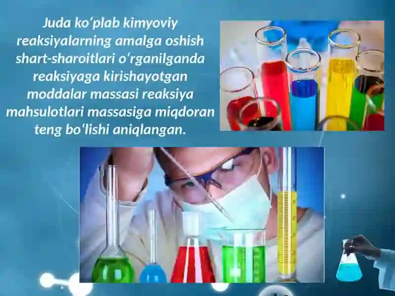 Massaningsaqlanish qonuni 3