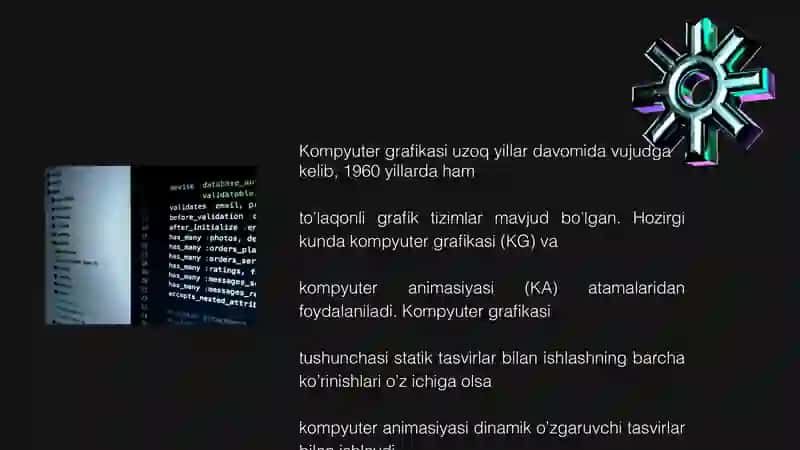 KOMPYUTERNING GRAFIK IMKONIYATLARIVa UlARNING TURLARI 3