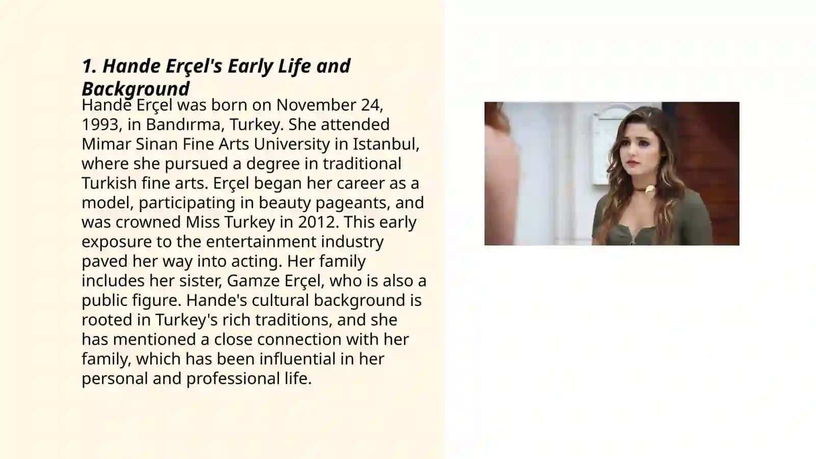 Hande Erçel's Early Life and Background 3