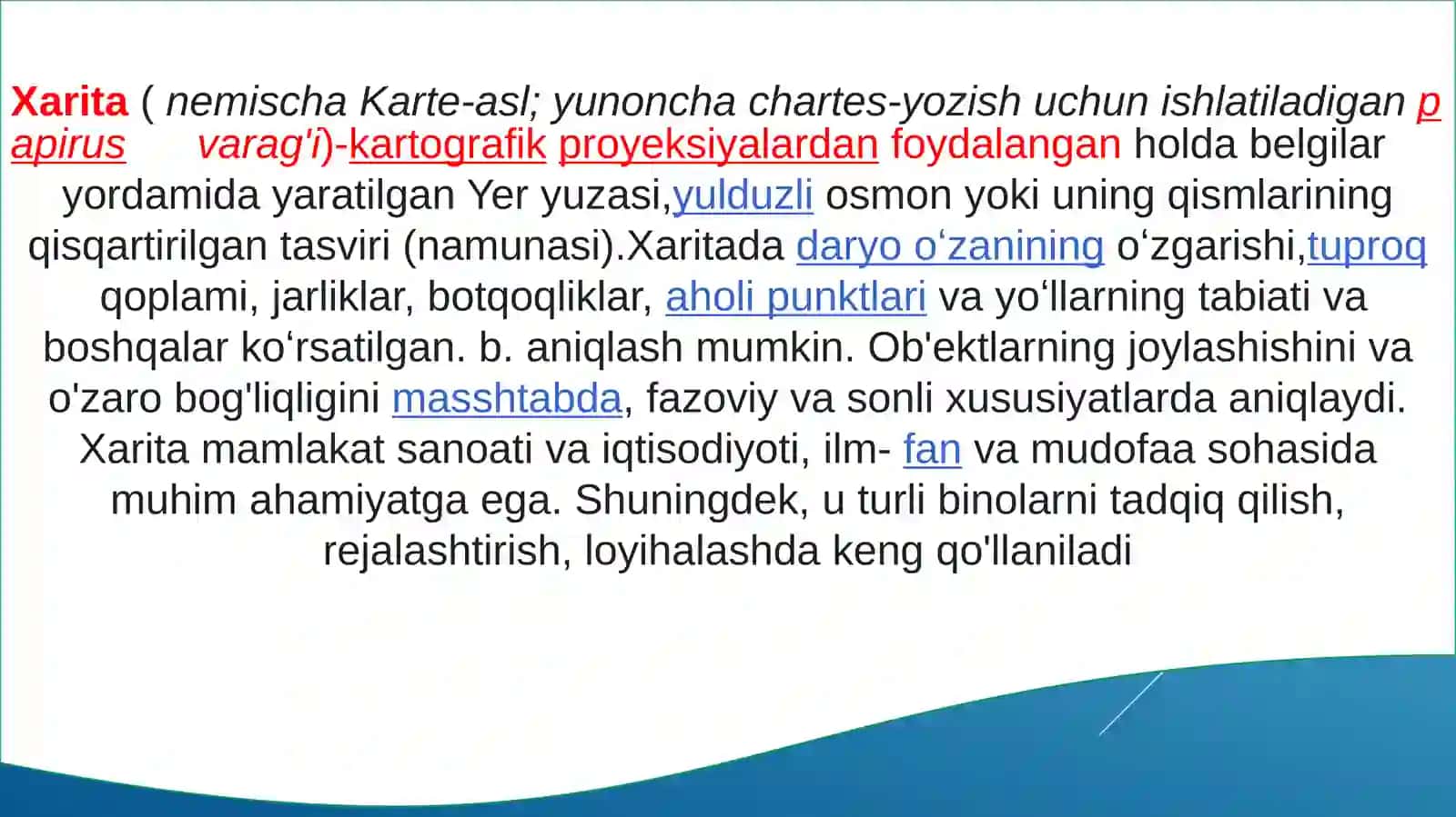 Topografiya va Kartografiya 3