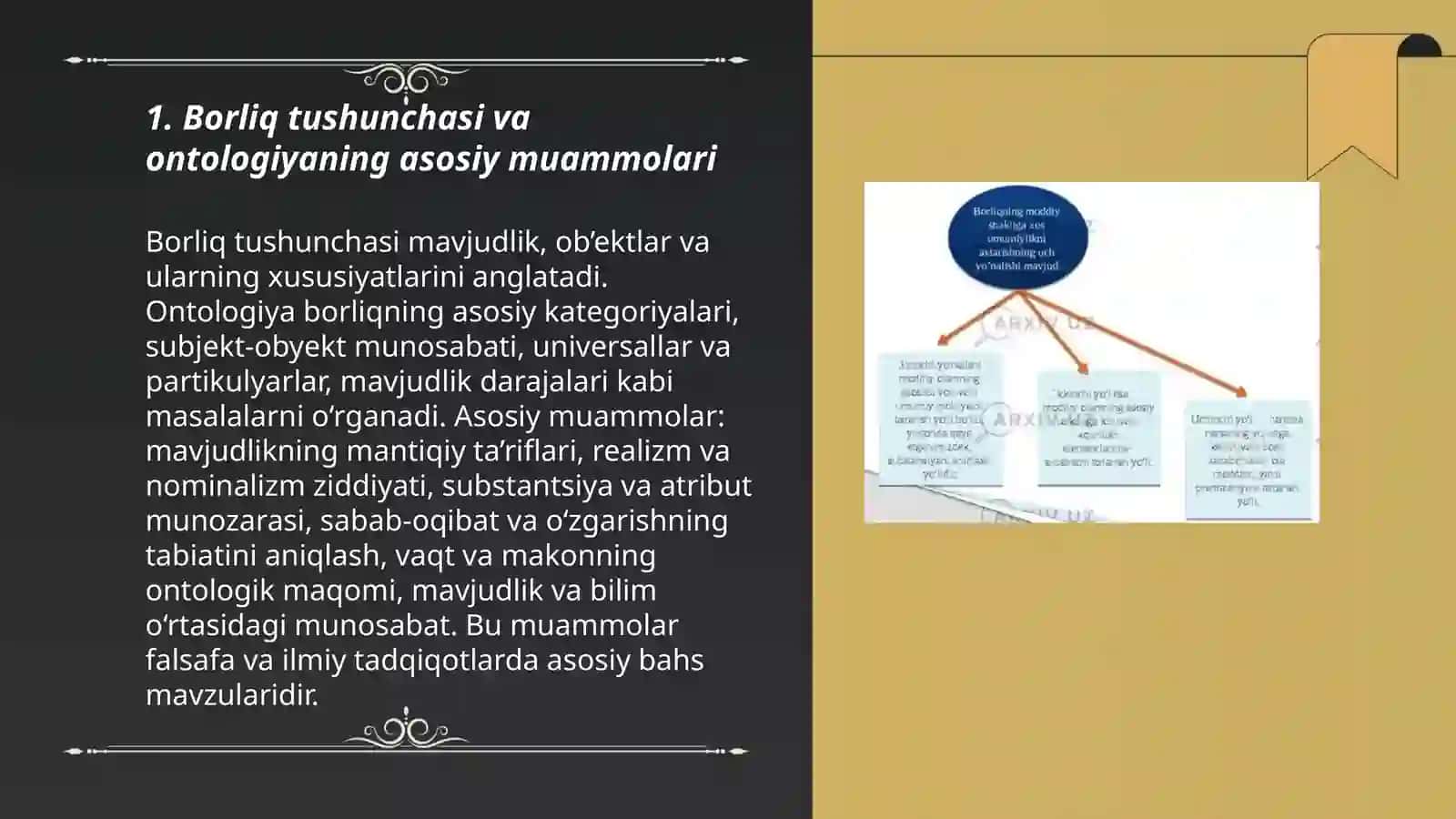 Borliq (ontologiya) va rivojlanishfalsafasi 3