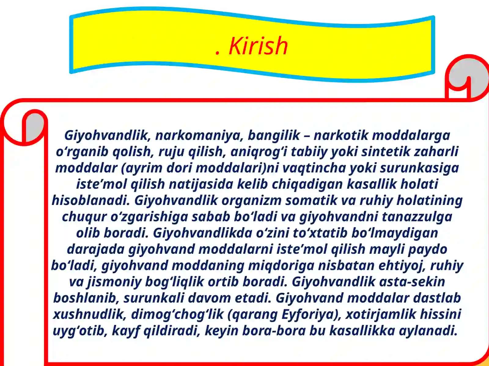 Giyohvandlikning zararli oqibatlari 3