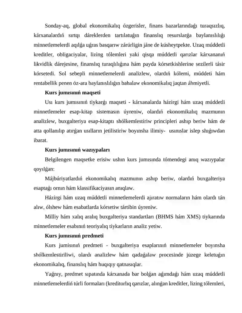 Aǵımdaǵı hám uzaq múddetli 3