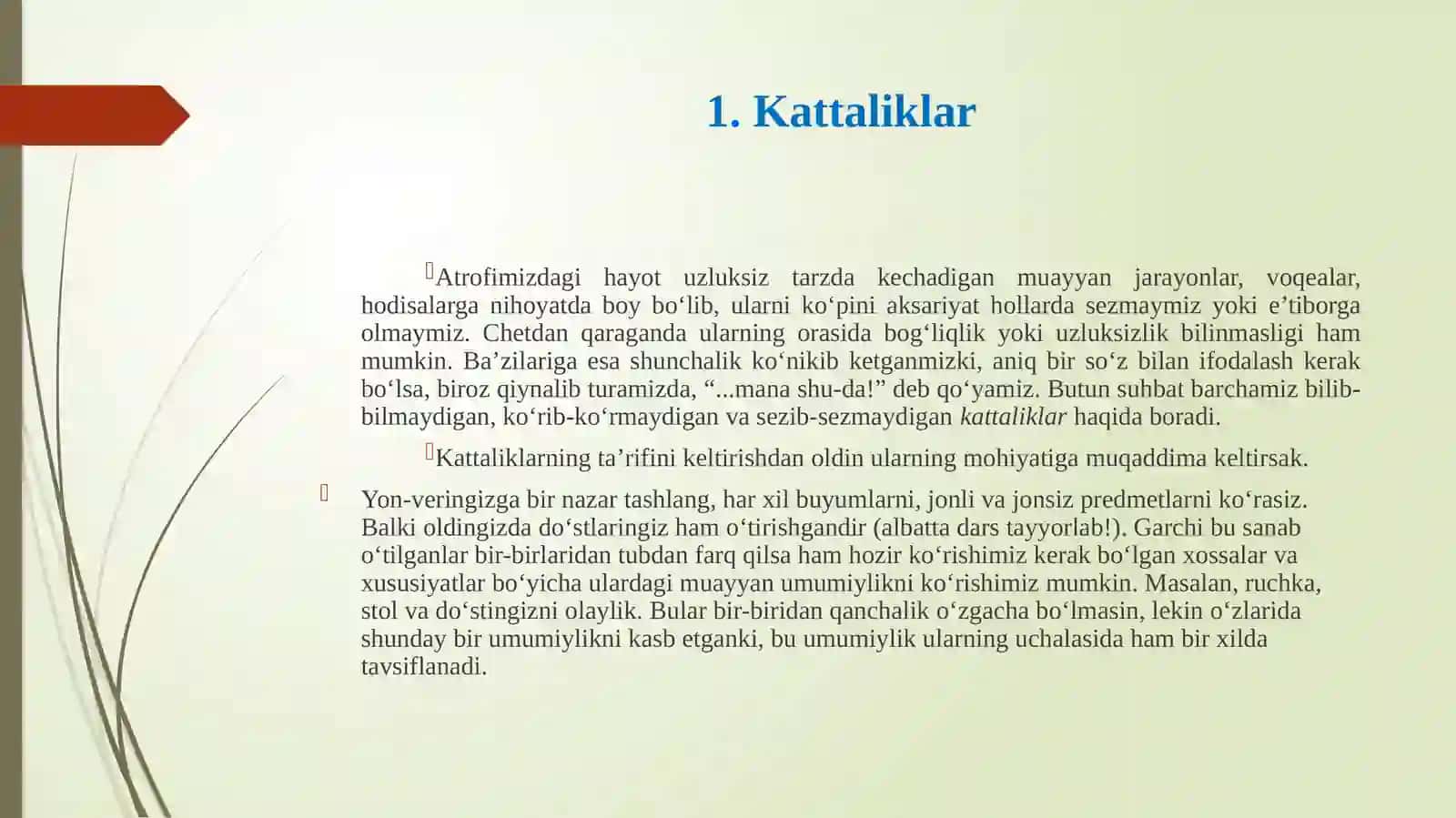 Kattaliklar    va birliklar tizimi 3