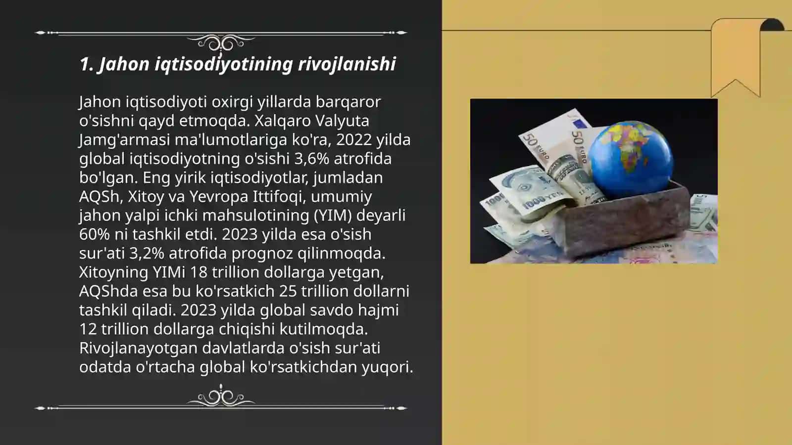 Jahon iqtisodiyotining rivojlanishi 3