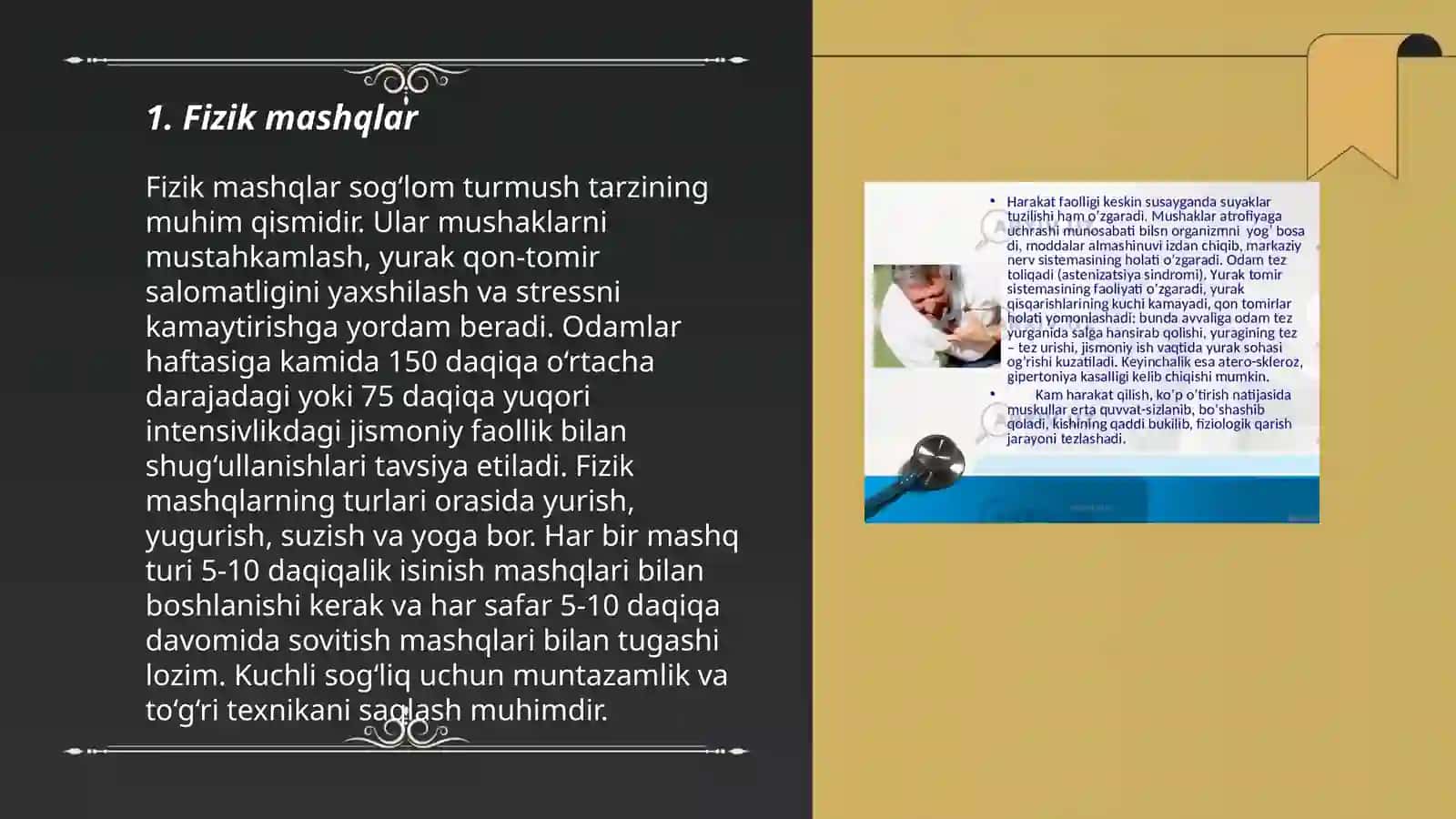 Fizik mashqlar 3