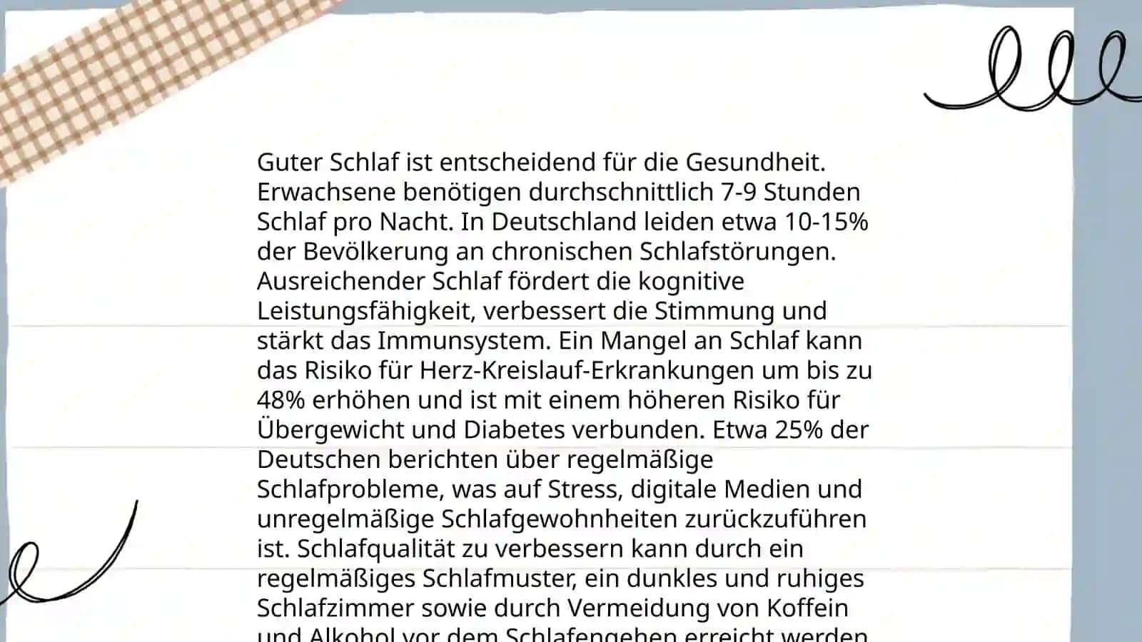 Gut schlafen 3