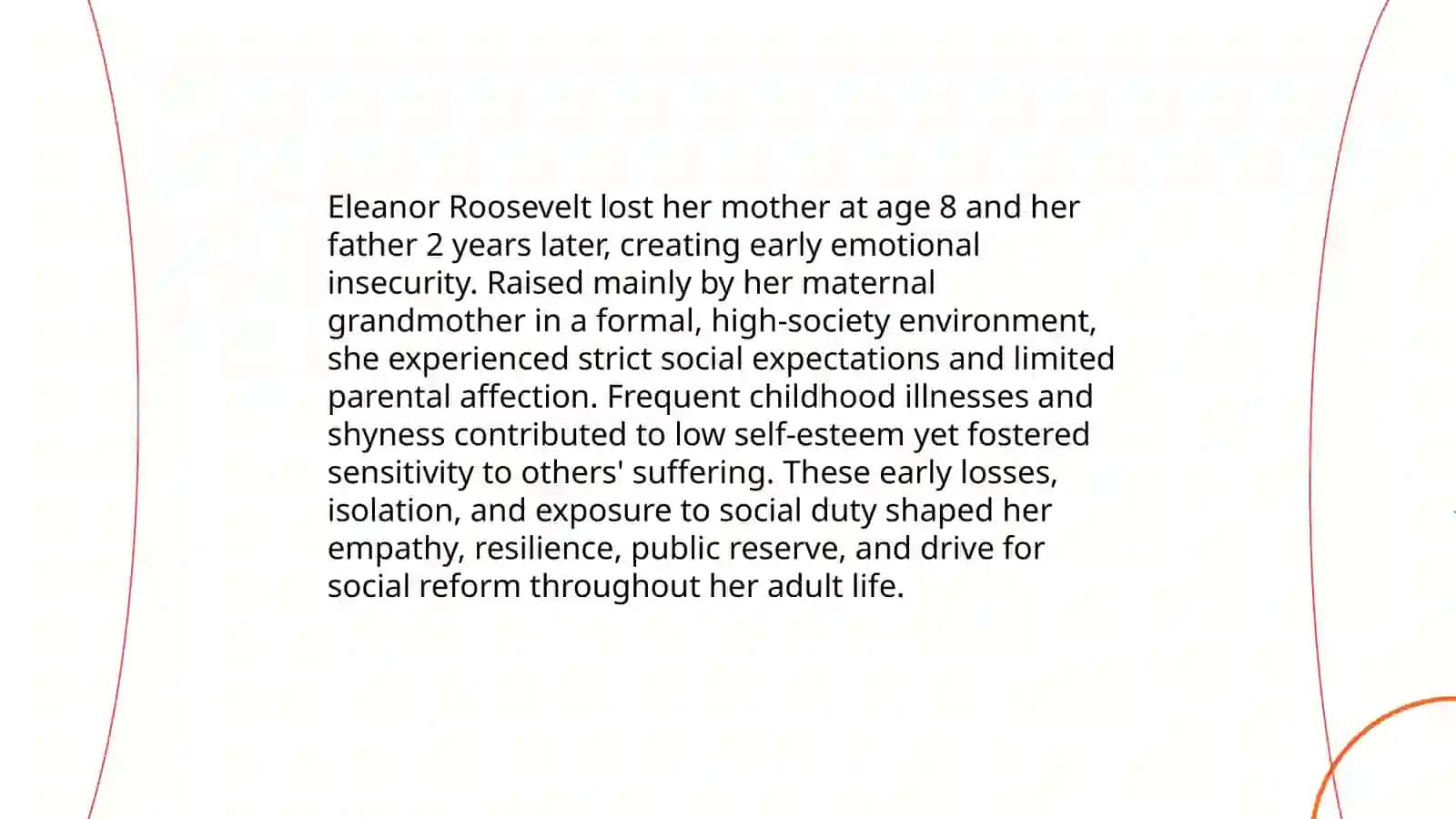 Eleanor Roosevelt's Personality Development 3