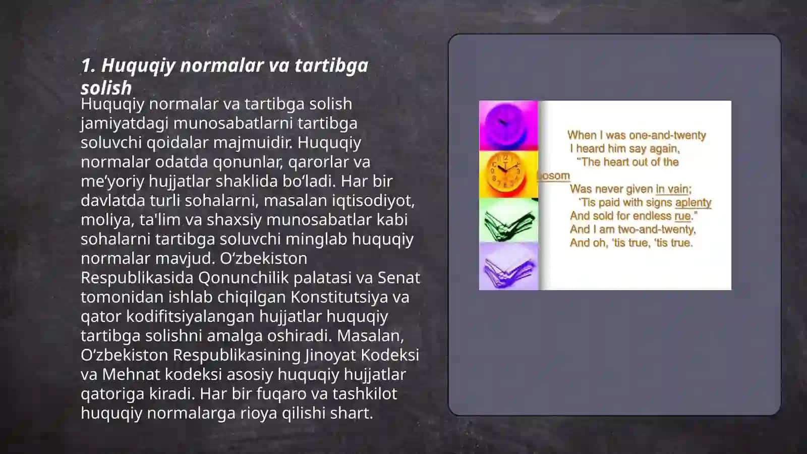 Huquqiy normalar va tartibga solish 3