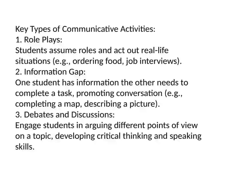 Communicative Activities in Teaching English 3