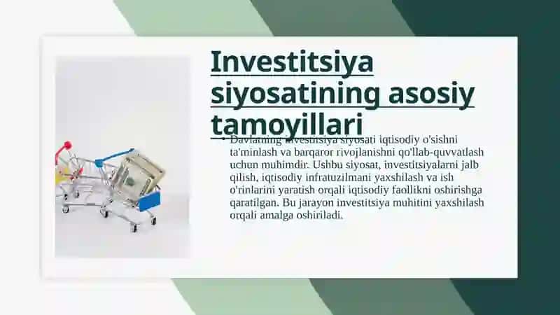 Davlatning investitsiya siyosati 3