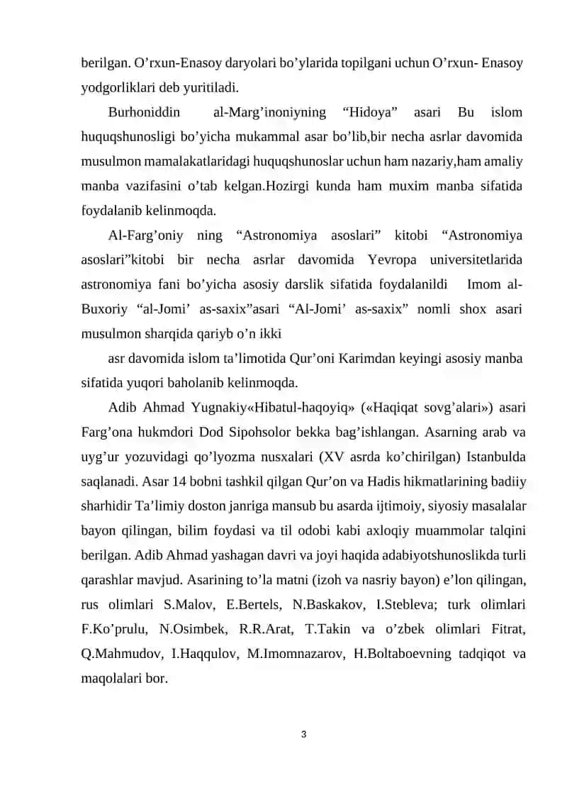 Akademik litseylarda qadimgi yodgorliklarni órganish usullari 3
