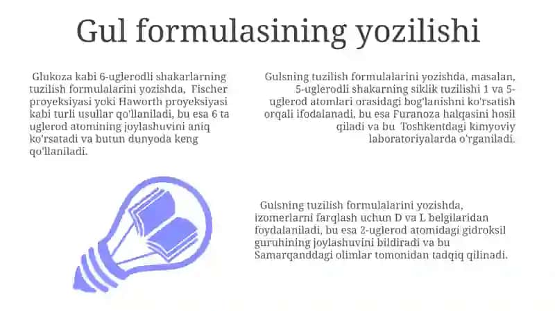Gulning tuzilishi formulasi va diagrammasi 3