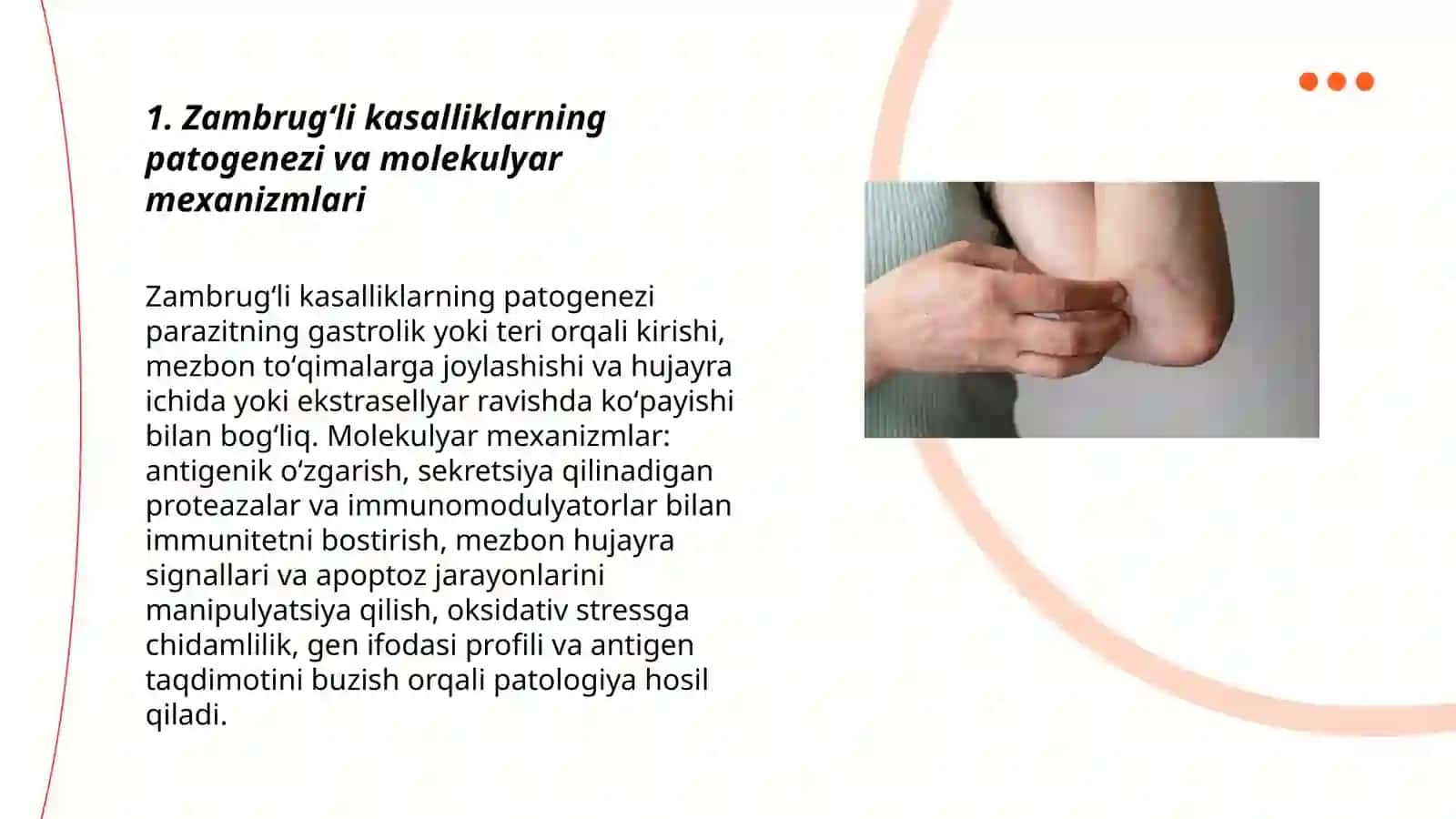 Zambrugʻli kasalliklarning oʻziga xosligi 3
