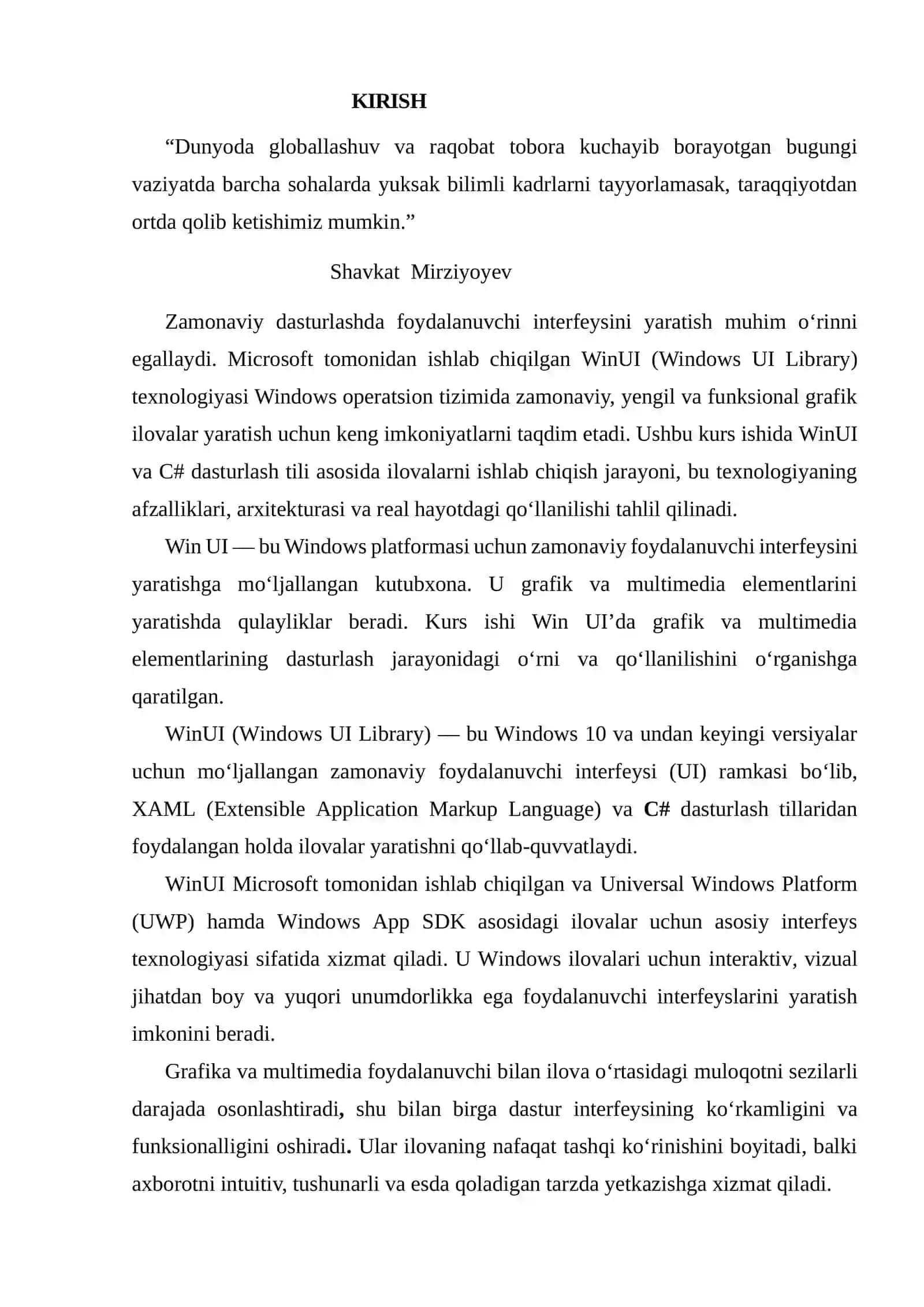 Win Ui da grafika va multimedialar bilan ishlash 3
