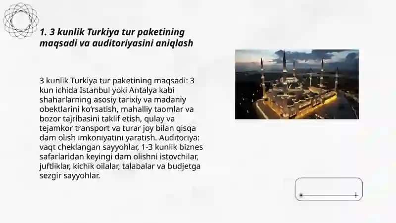 Turkiyaga 3 kunlik tur paket tuzish 3
