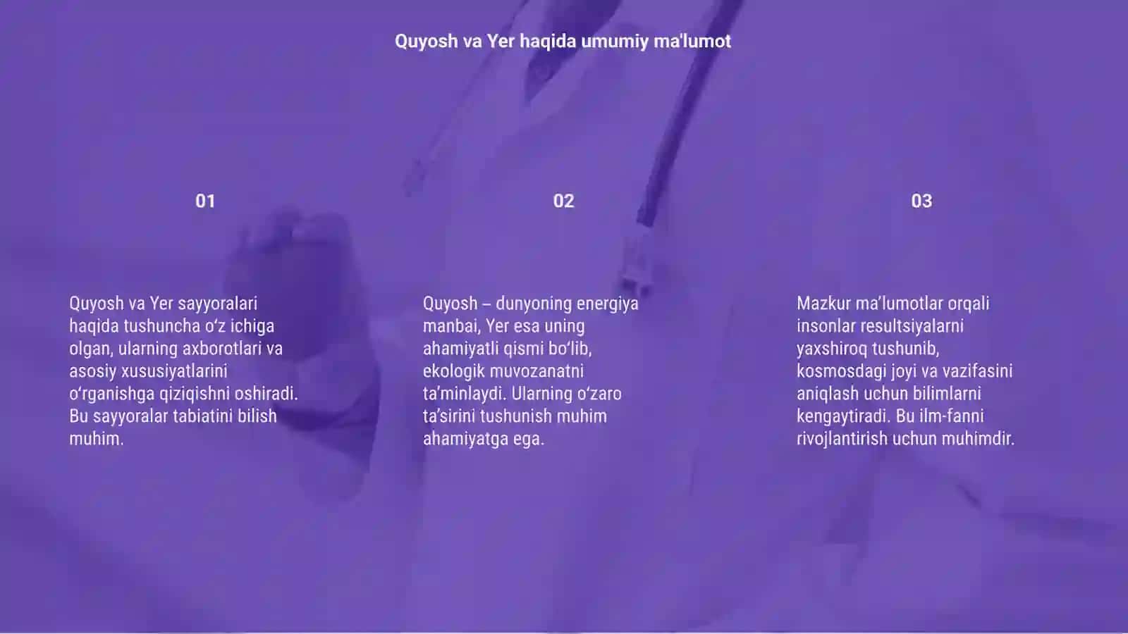 Quyosh va Yer sayyoralari haqida tushuncha 3